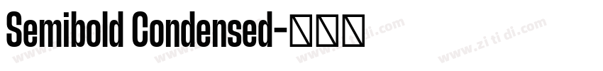 Semibold Condensed字体转换